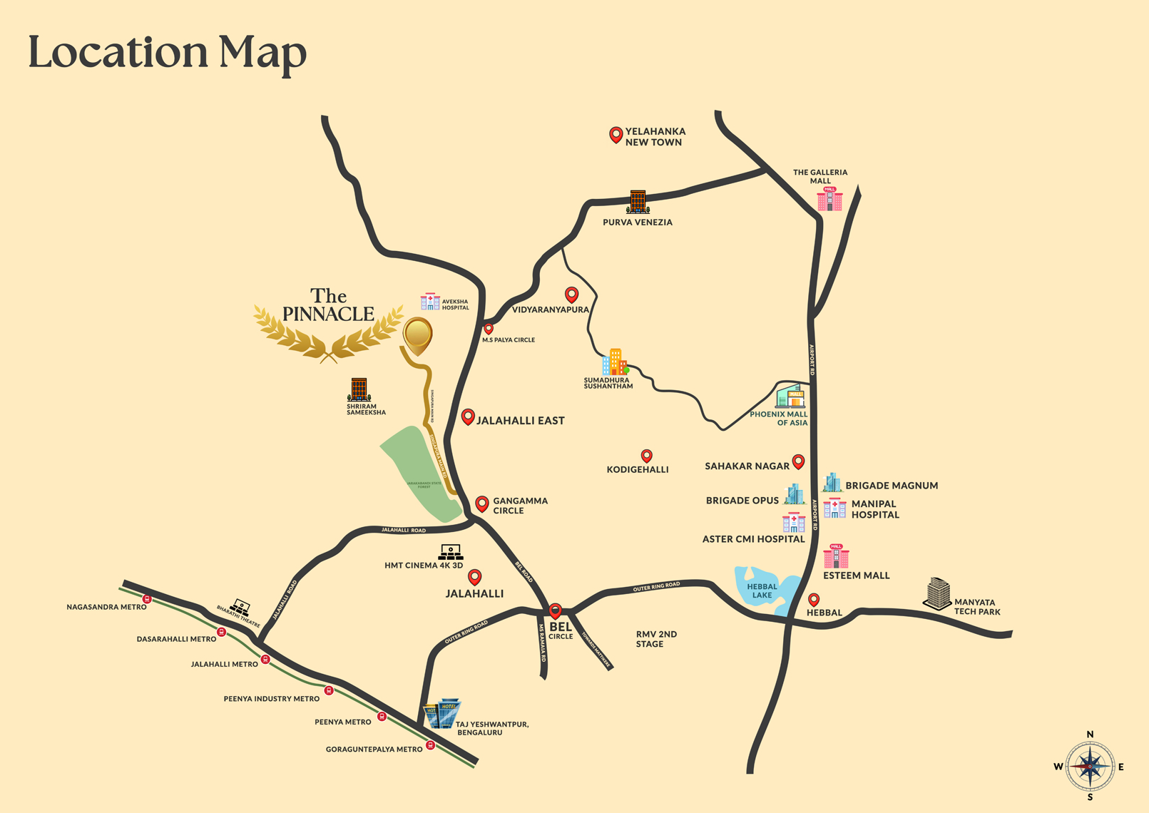 Location Map - The PINNACLE